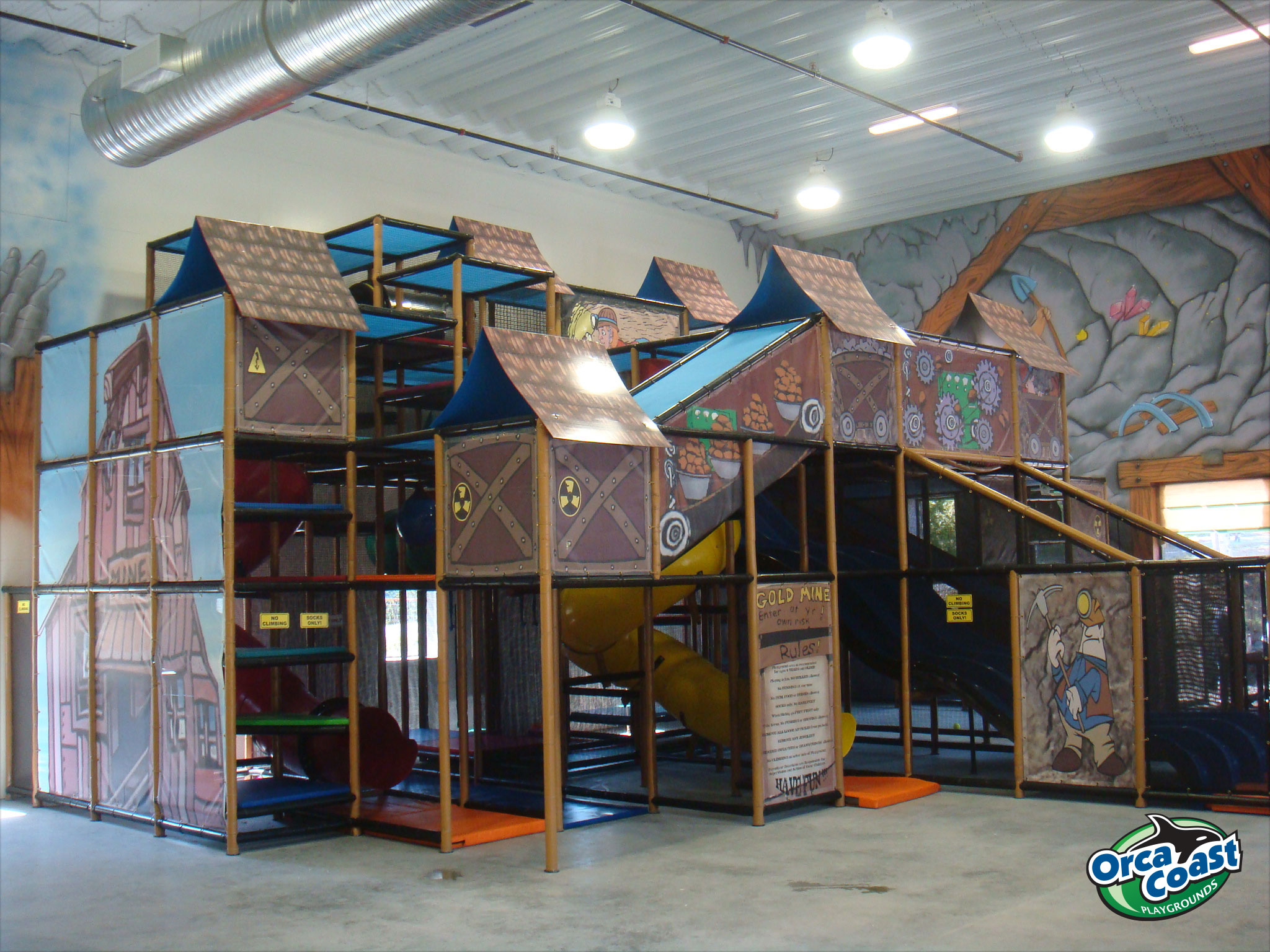 gold mine-themed indoor playground