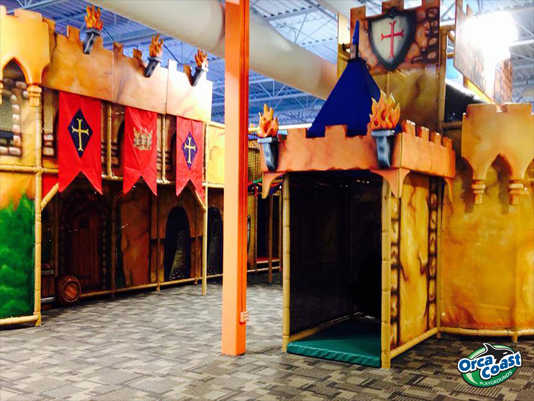 Castle themed indoor playground at Kids Kingdom in Kanata, ON