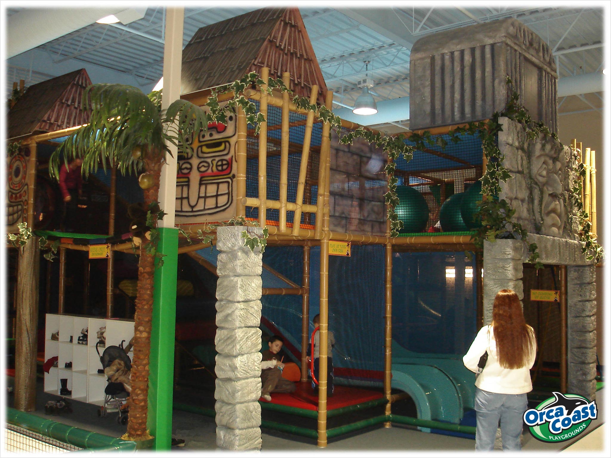 Temple themed Indoor Playground at Let Em' Loose Playland and Cafe in Campbell River, BC