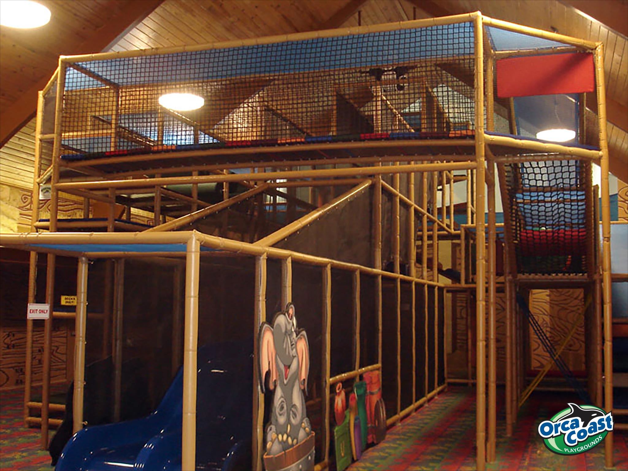 The indoor playground at First Baptist Church of Coppell