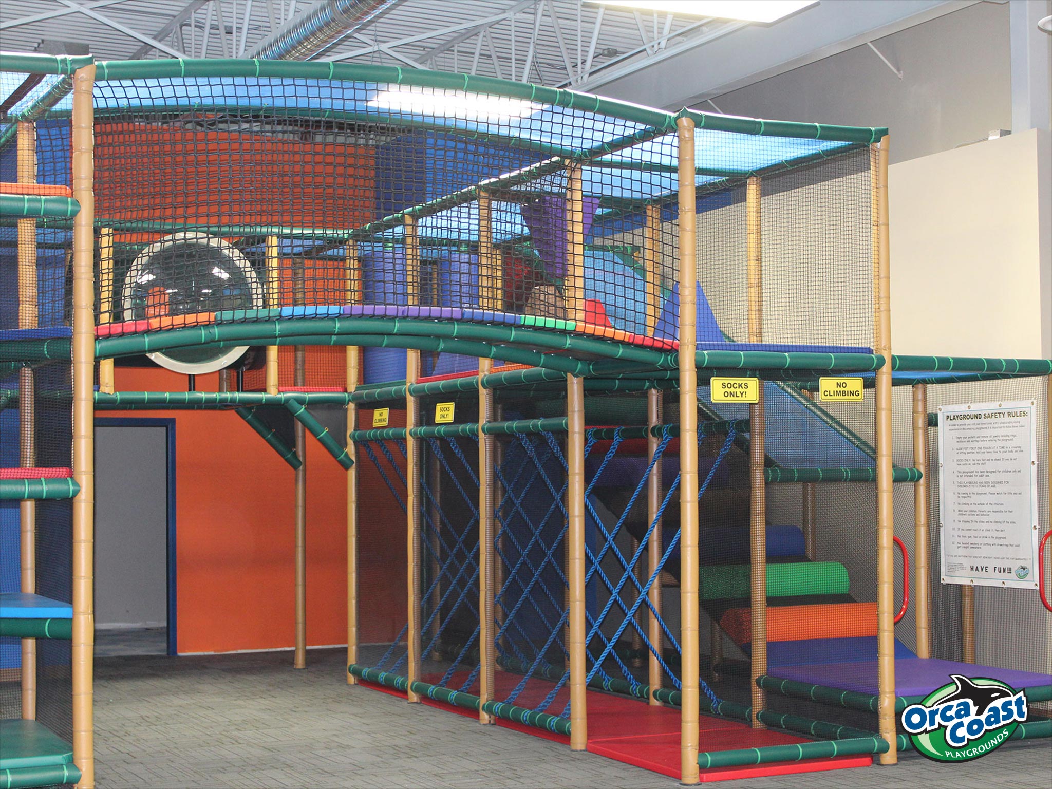 Cafe indoor playground built by orcacoastplay.com