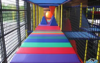 soft play blocks inside indoor playground